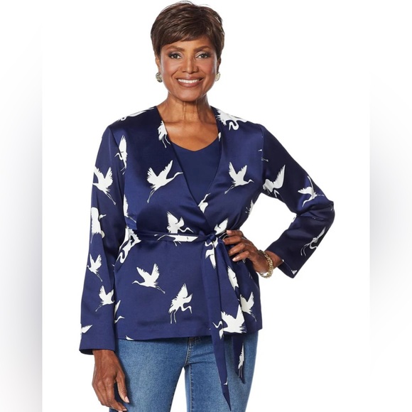 NEW_Woven Crane Printed Topper_SM - Picture 7 of 7